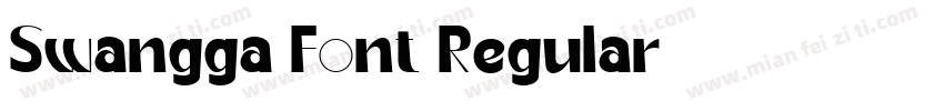 Swangga Font Regular字体转换